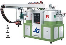 JG-808 PU Four-Color pu shoe-making(sole) pouring machine